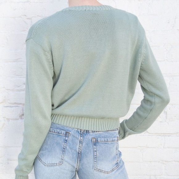 Brandy Melville Sweaters Brandy Melville Sage Green Billie Knit Sweater Poshmark